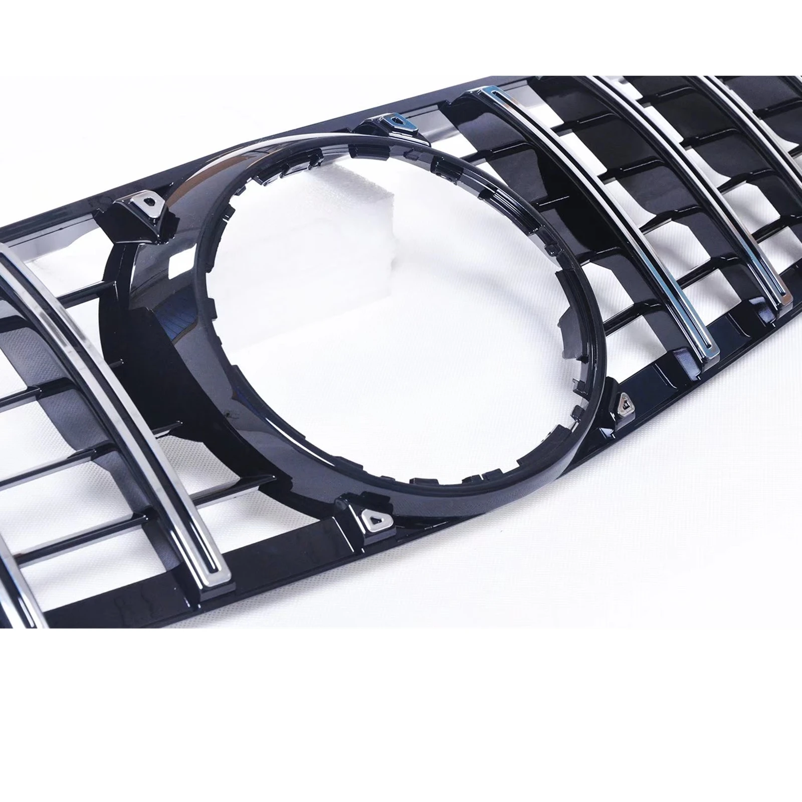 Car Front Grille Grill Upper Bumper Hood Vent Mesh Grid For Mercedes-Benz R230 SL Class SL500 SL550 SL63 2009-2012