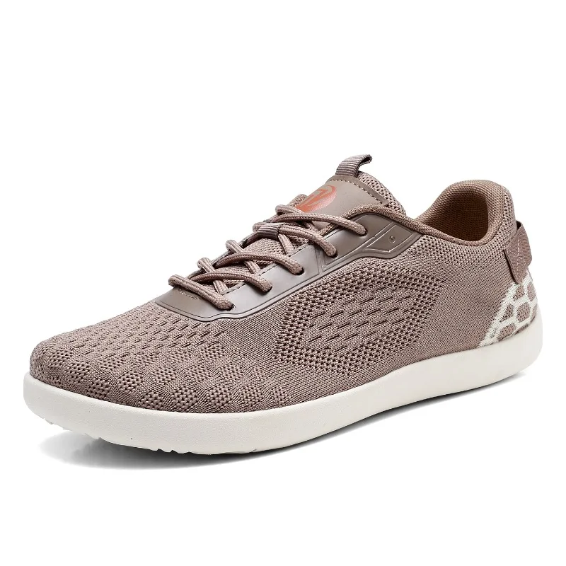 2026 Autumn Men Casual Breathable Mesh Shoes Wide Toe Barefoot Flat Sneakers Men's Minimalist Zero Drop Walking Sneakers Shoes