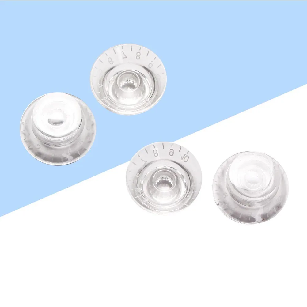 

4PCS/Set Round Guitar Knobs Volume Tone Control Knobs Rotary Knobs Style Electric Guitar Parts Replacement