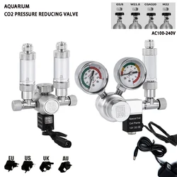 DIY Aquarium CO2 regulator solenoid valve bubble meter plant water grass tankCO2 reaction control system pressure reducing valve