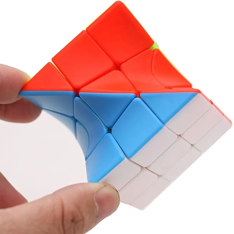 Twist Cube 3X3X3 Magic Puzzle Mind Brain Teaser IQ Test Logic Challenges Fun Educational Toys For Kids & Adults Zauberwürfel
