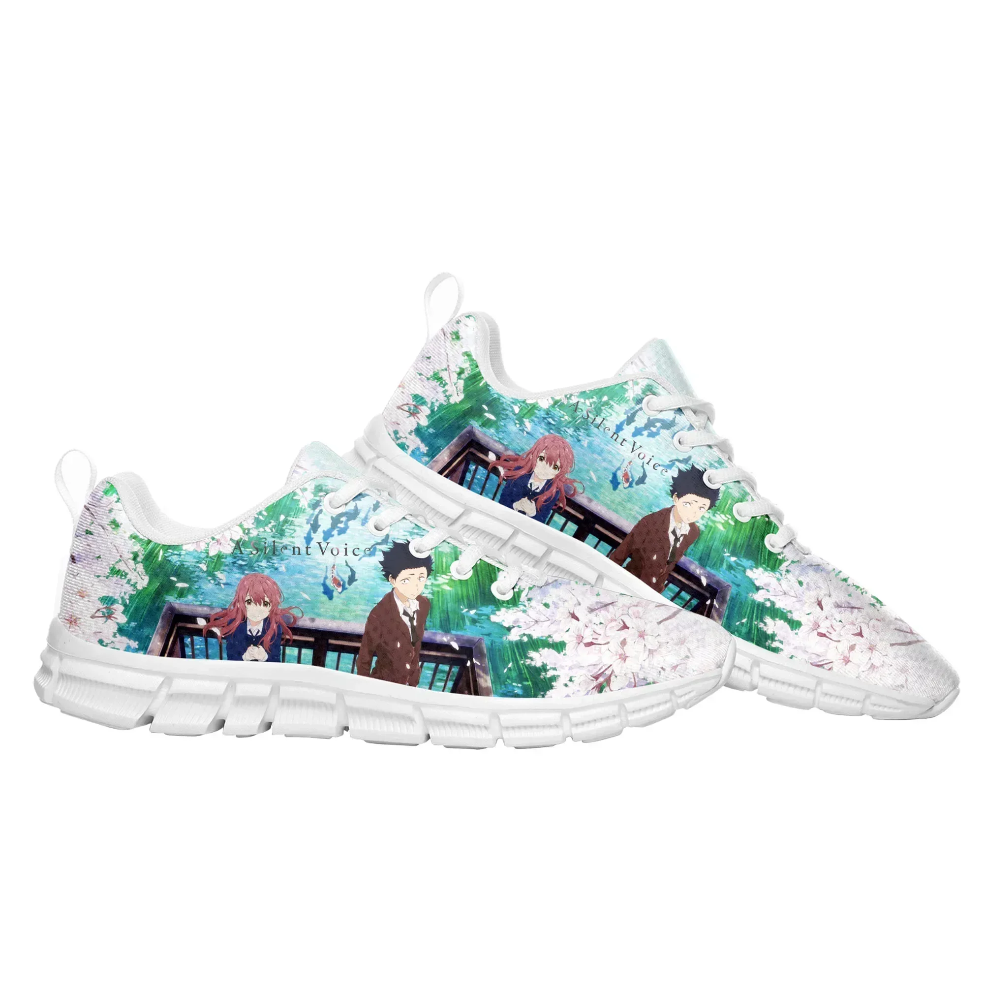 

Спортивная обувь A Silent Voice, удобные кроссовки для мужчин и женщин, высококачественные кроссовки в стиле японской манги, обувь на заказ