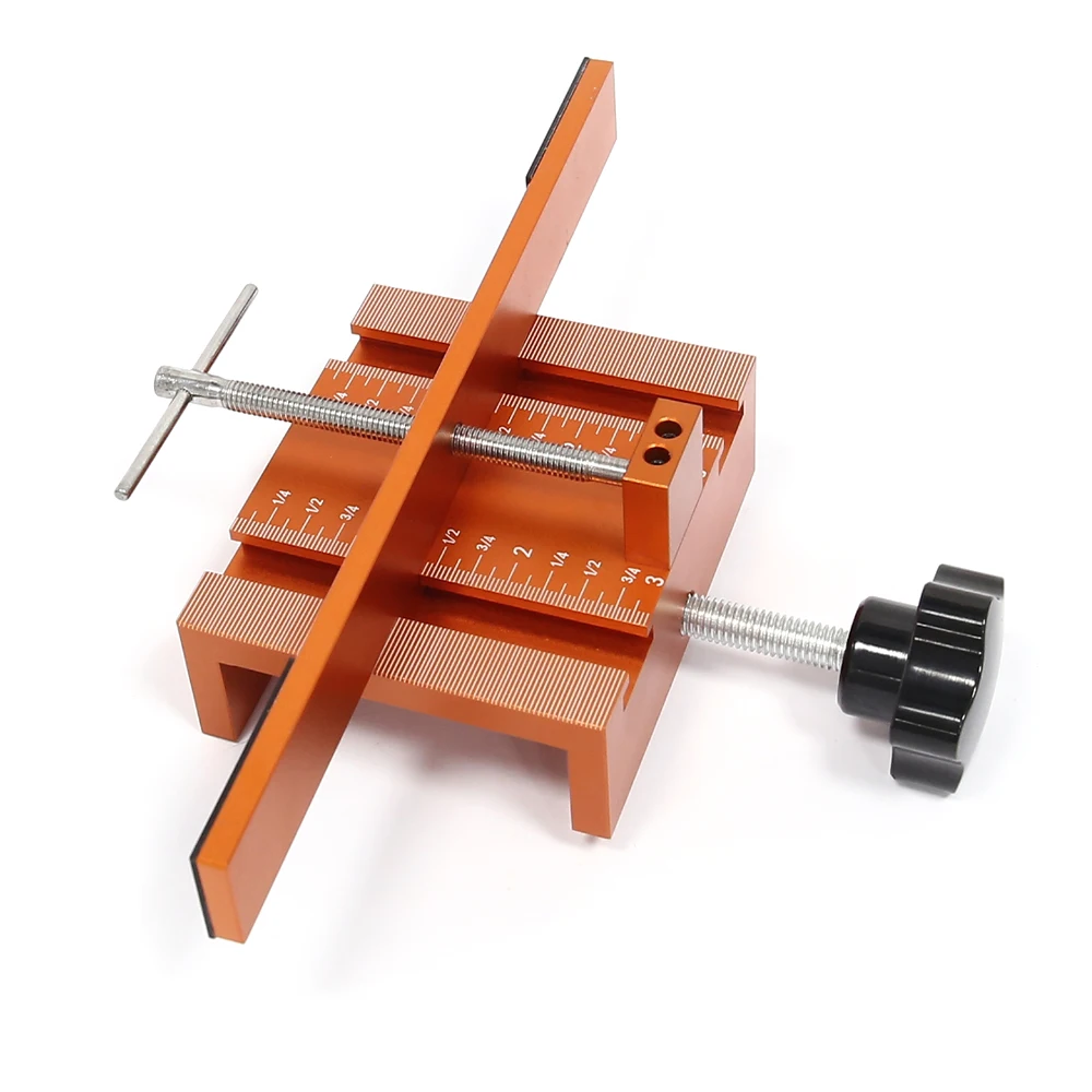 Cabinet Door Mounting Jig, Support Arm and Clamp Integrated, Aluminum Alloy Body Heavy Duty Tool for Cabinets with Face Frame