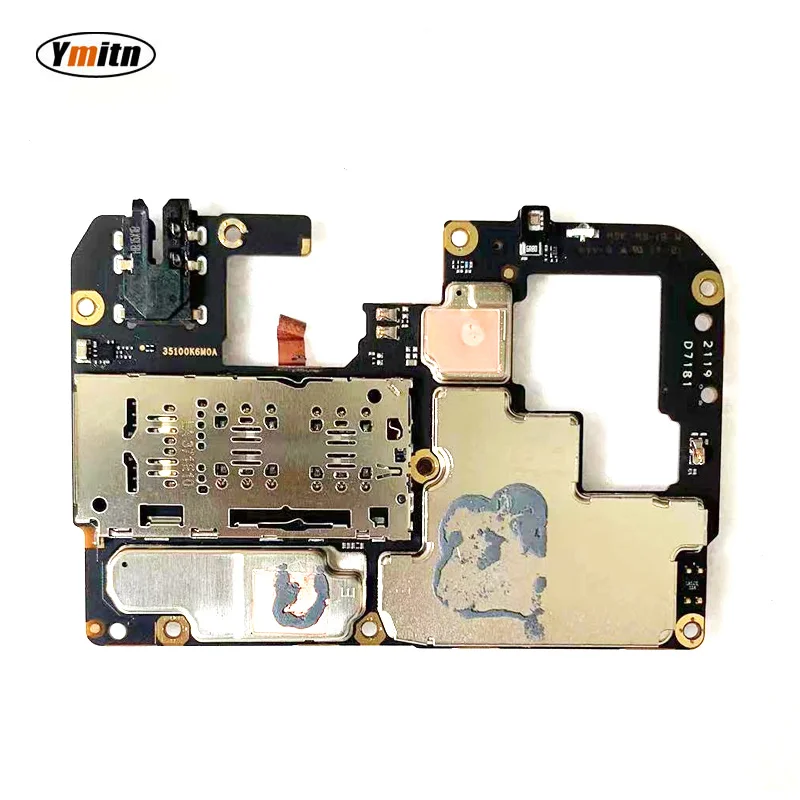 Ymitn Panel Mainboard Motherboard Unlocked With Chips Circuits For Xiaomi RedMi hongmi Note 10 Pro Note10pro Global Vesion