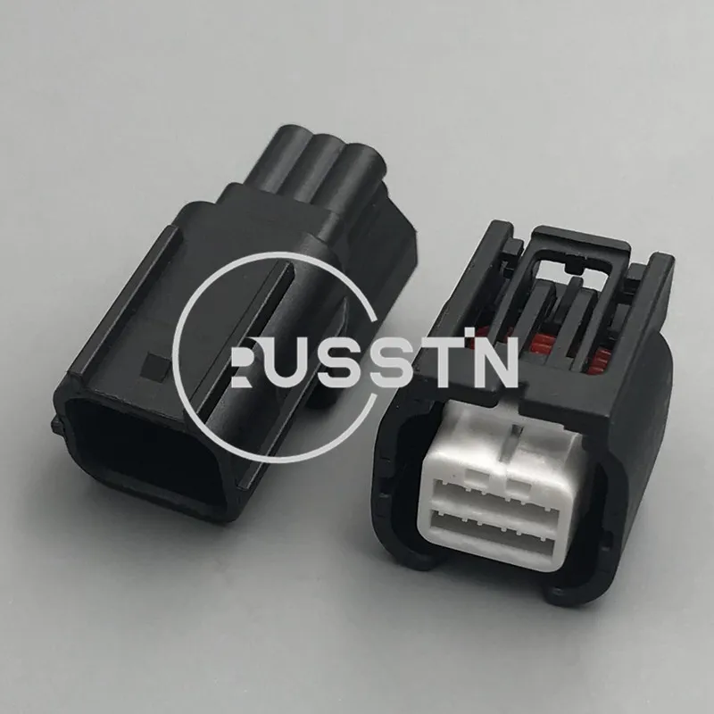 1 Set 6 Pin Car Reversing Radar Socket AC Assembly Waterproof Electrical Wire Connector For Honda 7282-2764-30 7283-2764-30