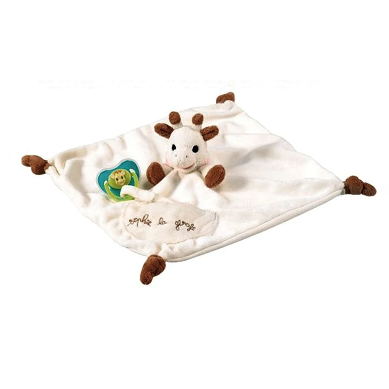 Baby Deer Comfort Towel Sleep Hand Doll White Plush  Washable Blanket Teddy Bear Soft Smooth Toys Plush Stuffed Multi-function