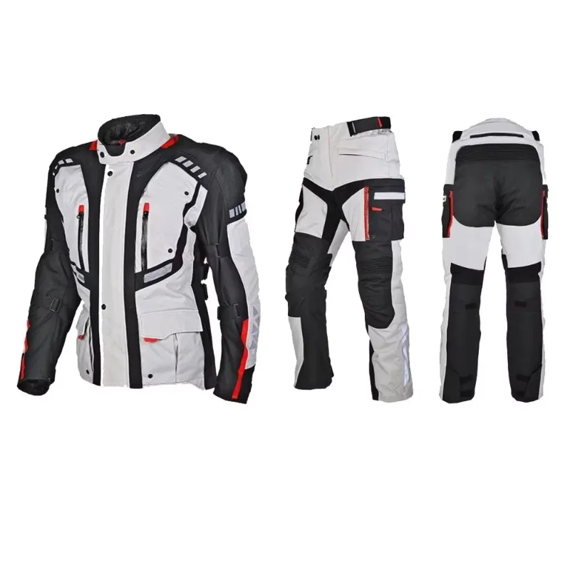

2025 New Style High Quality Breathable Polyester/Nylon Full Sleeve Racing Motorcycle Jacket For Men-Customizable Autumn/Winter P