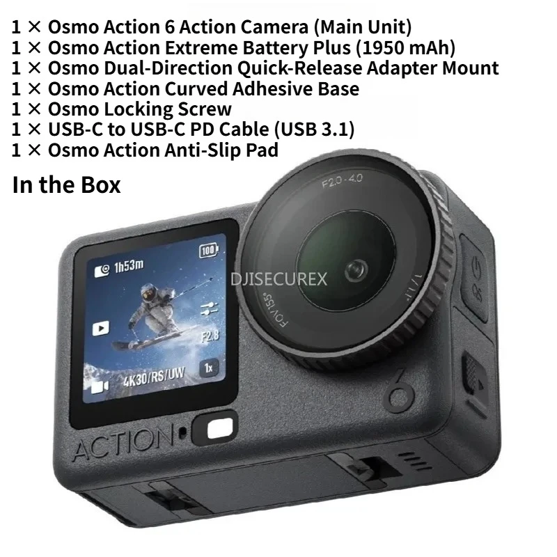 

For DJI Osmo Action 6 Standard Combo – Variable Aperture Sports Camera Used