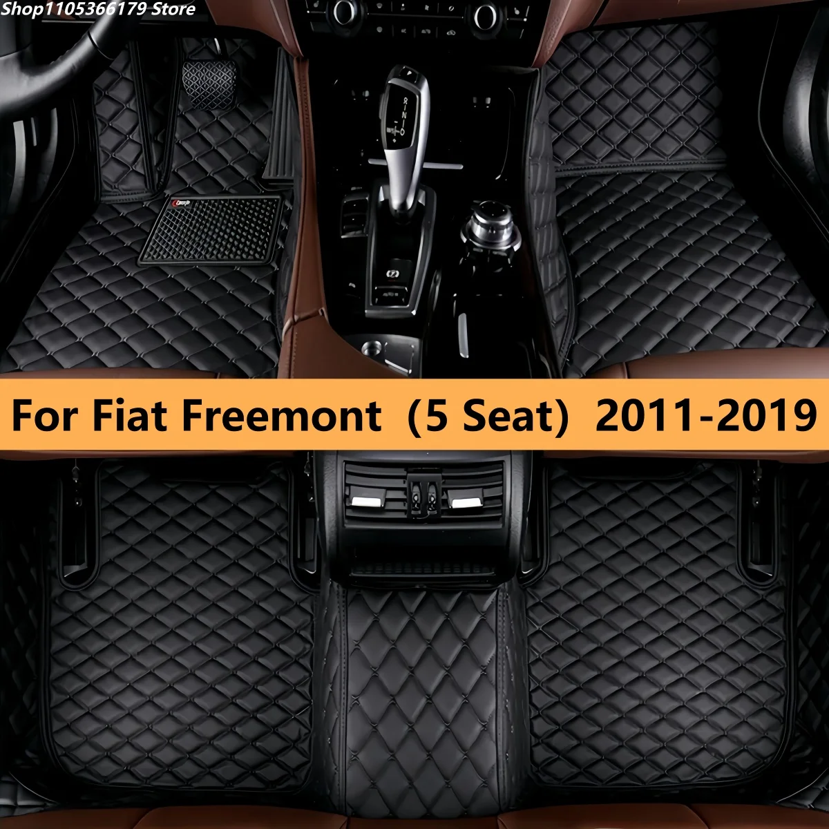 

Автомобильные коврики для Fiat Freemont (5 мест) 2011-2019 годов выпуска, всепогодные, водонепроницаемые.