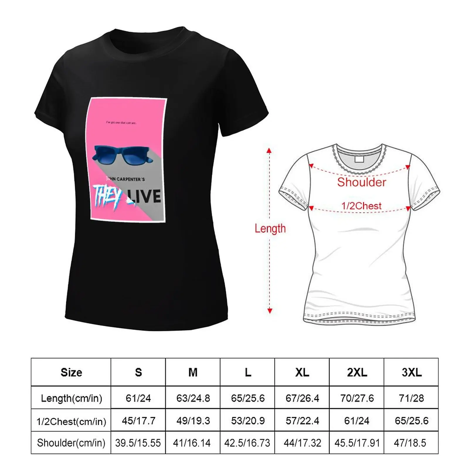 They Live (minimalist) T-Shirt lady clothes funny summer clothes oversized tops Women