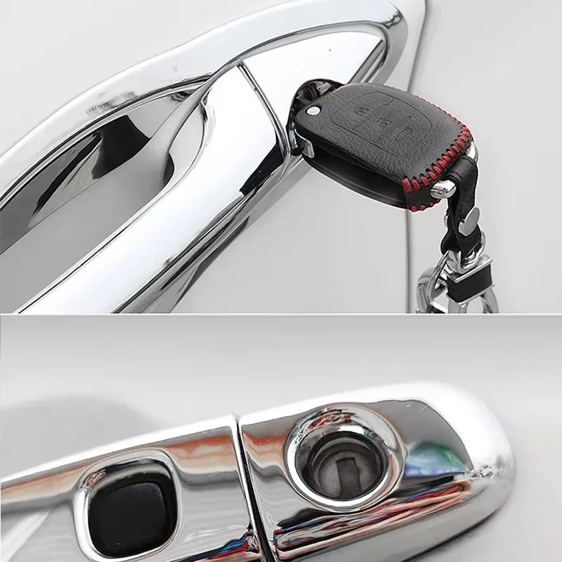 Door Handle Cover Trim For Renault Arkana Samsung XM3 Megane Conquest LJL 2020~2025 2024 Car Exterior Luxury Accessories Sticker