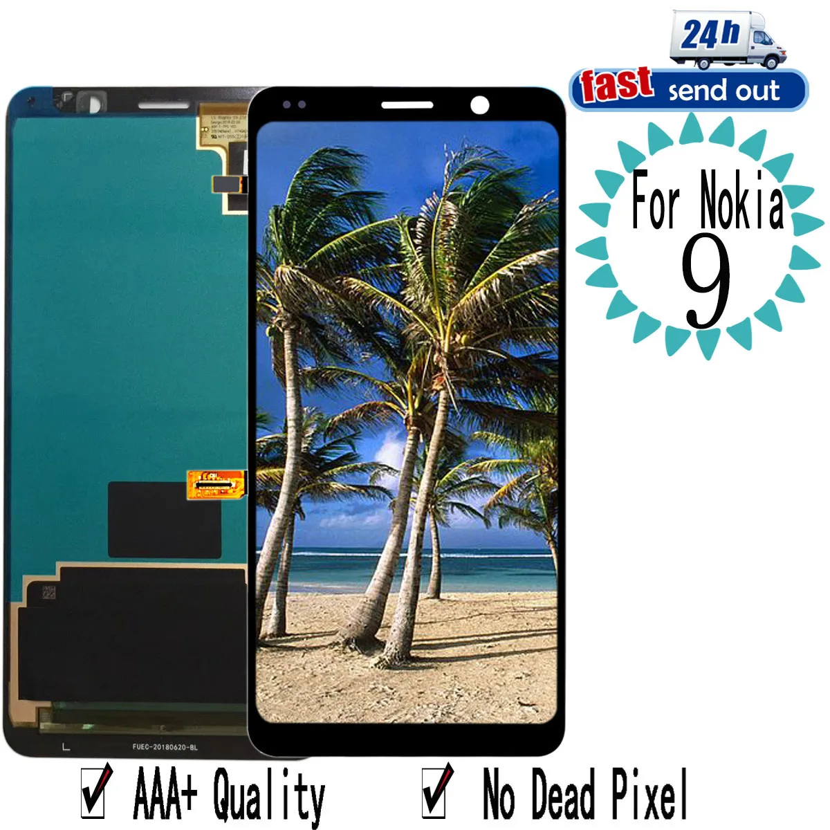 

5.5" 9PureView LCD For Nokia 9 LCD Display Touch Screen Digitizer Assembly Replacement For Nokia 9C