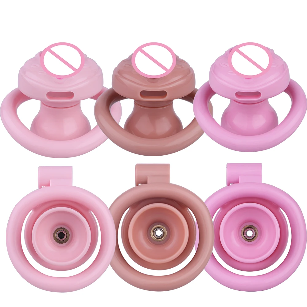 FRKO Inverted Sissy Chastity Cage With 4 Size Penis Ring Clitoral Labia Lockcock Cages Bondage Belt SM Abstainer Toy Men 정조대 - view 5