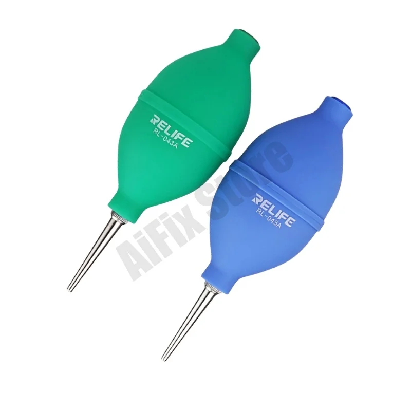 Relife 430A Air Dust Blower with Metal Intake Value Vacuum Ball Silicone Soft Body for LCD Screen Camera Lens Clean