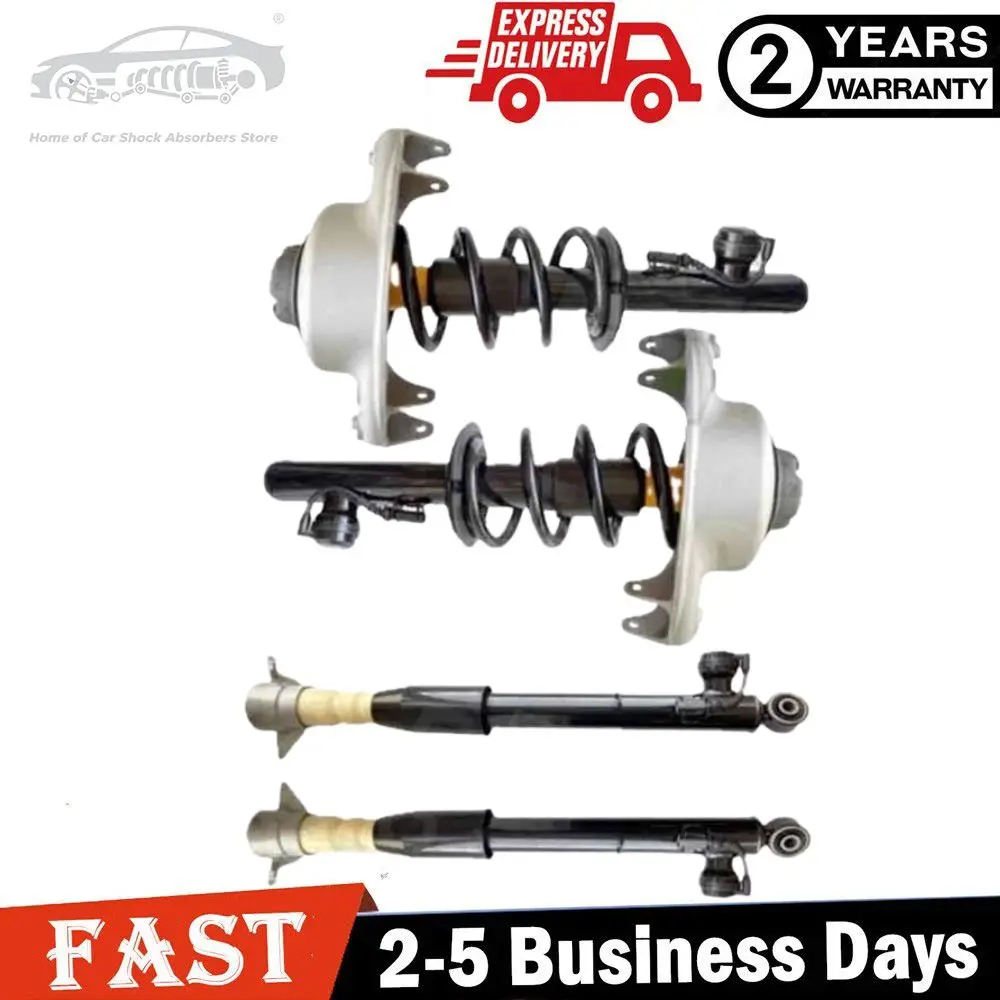 4X Front Rear Shock Struts Assys Electric For Audi A4 S4 Quattro A5 S5 Q5 08-17