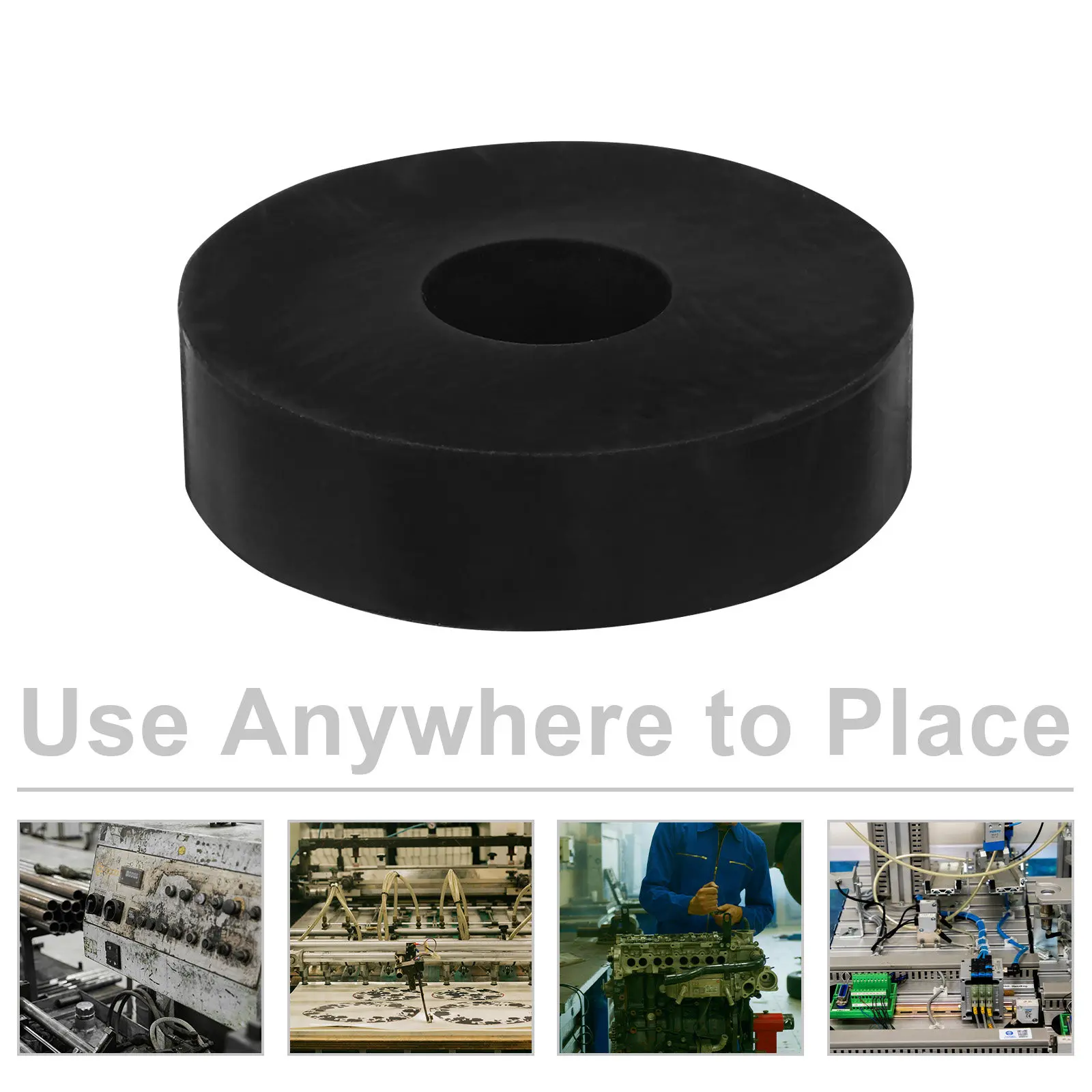 12Pcs Rubber Anti Vibration Isolation Pads Mechanical Vibration Damping Washers Noise Reduction Stability Enhancing Rubber Feet