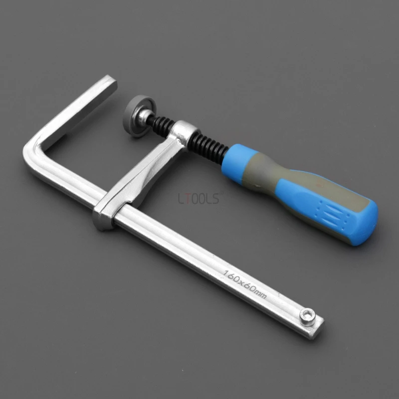 Woodworking Plastic Handle F Clamp 160mm Dovetail Groove Clamp Carpentry Guide Rail Fixture Used for Carpentry Table Track Tools