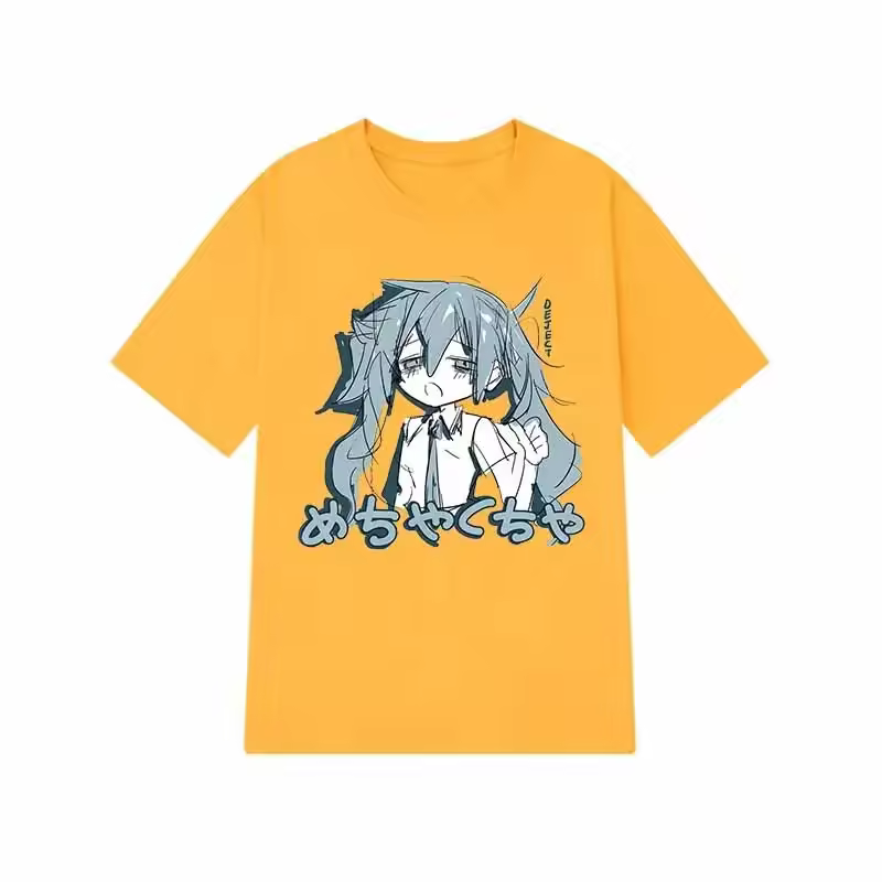 Japanese Y2K Anime Women T-shirt Cotton Loose Streetwear Casual Tees Big Size Short-sleeved Hip-hop Harajuku Tops Women Clothing - Image 5