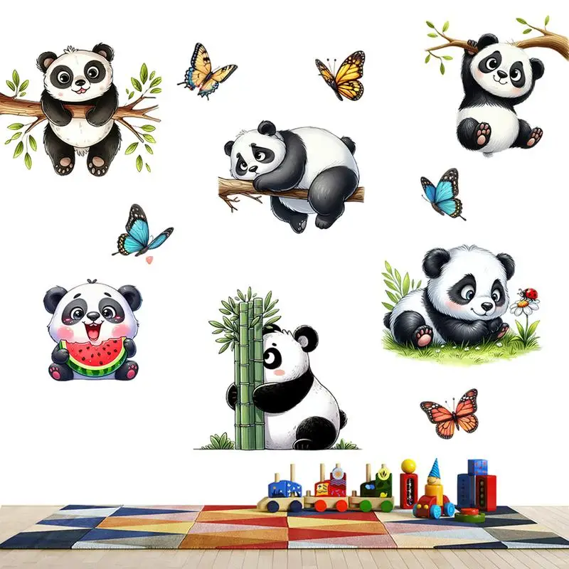 Cartoon Animal Wall Decal Mural Art Peel And Stick Wall Stickers Home Decor Wall Decoration Waterproof Self-Adhesive Sticker For