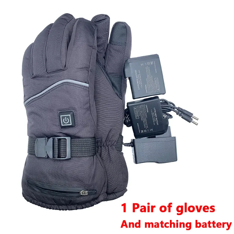 

Winter Heating Gloves with 7.4V 3000mAh Polymer Battery for Keeping Warm Socks, Clothes, Hats, Vest,Outdoor Sports Gloves