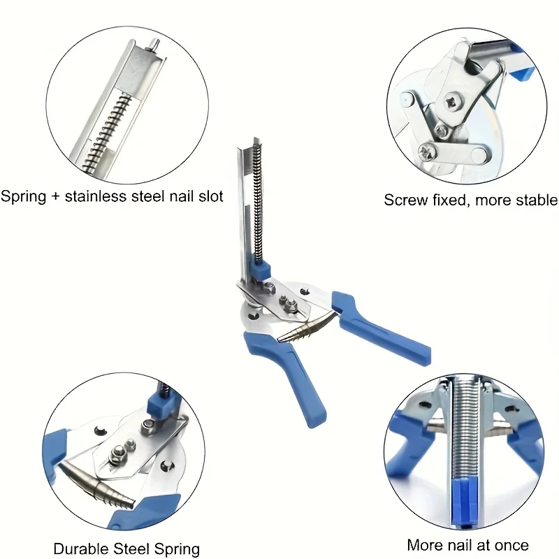 Robustes Eisenkäfig-Zangen-Set, Schweinstift-Klemmen-Set mit 600-m-Typ-Klemmen – langlebige Reparaturwerkzeuge für zu Hause – Detail 10