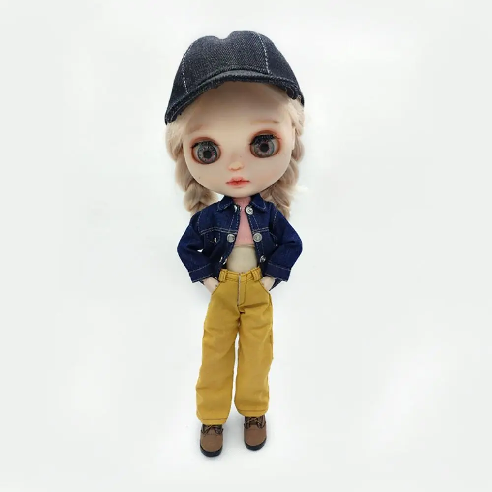 New Fashion Jeans Jacket Pocket Casual Wears Doll Wears Outfits 9 Colors DIY Accessories For Ob22 Ob24 Dolls