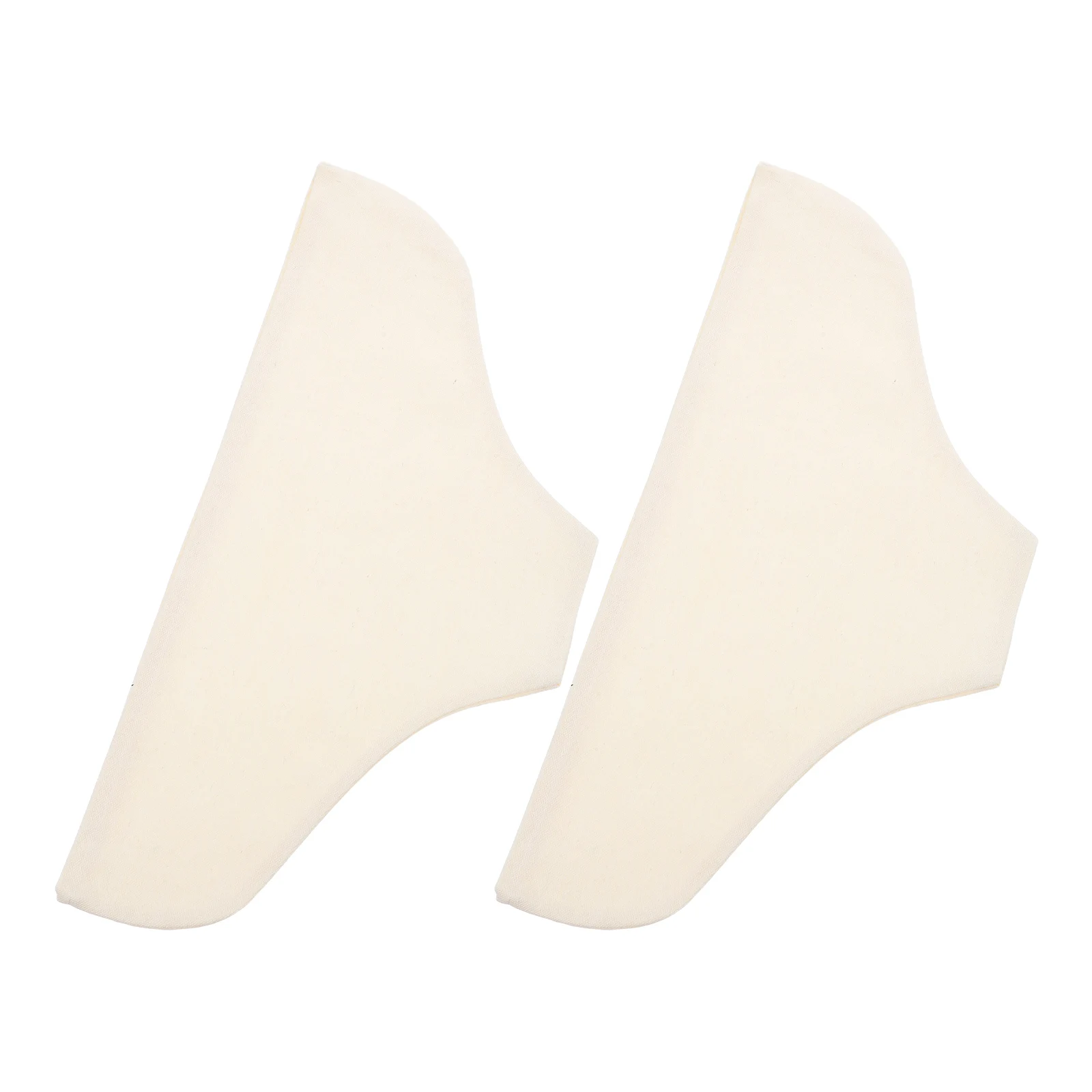 

2pcs Clothes Hanger Dust Protector Non Slip Beige Closet Storage Pants Cover Wooden Structure Seamless Design Garment Wrinkle