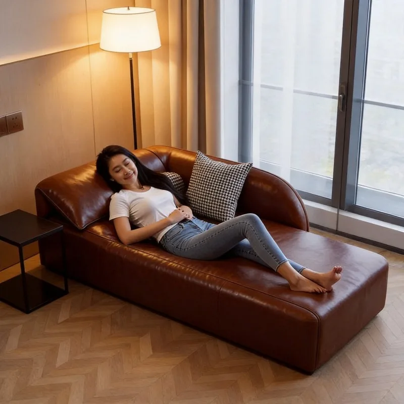 Lazy person can lie down and sleeping beauty single bed hotel furniture sofa