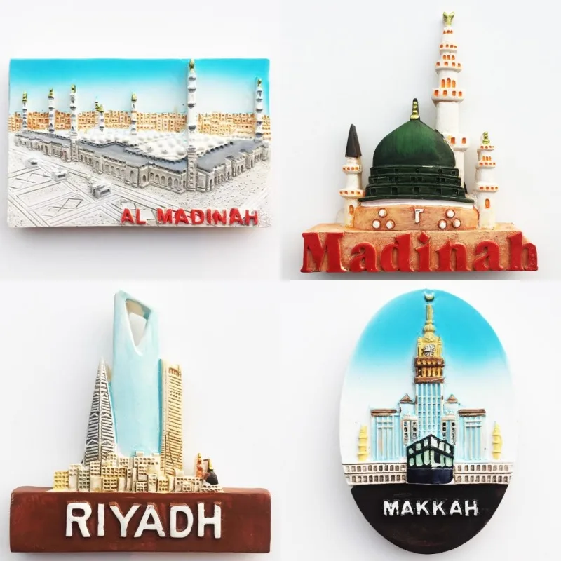 

Saudi Arabia Fridge Magnets Mecca Medina Al Bahrain Al Khobar Jeddah