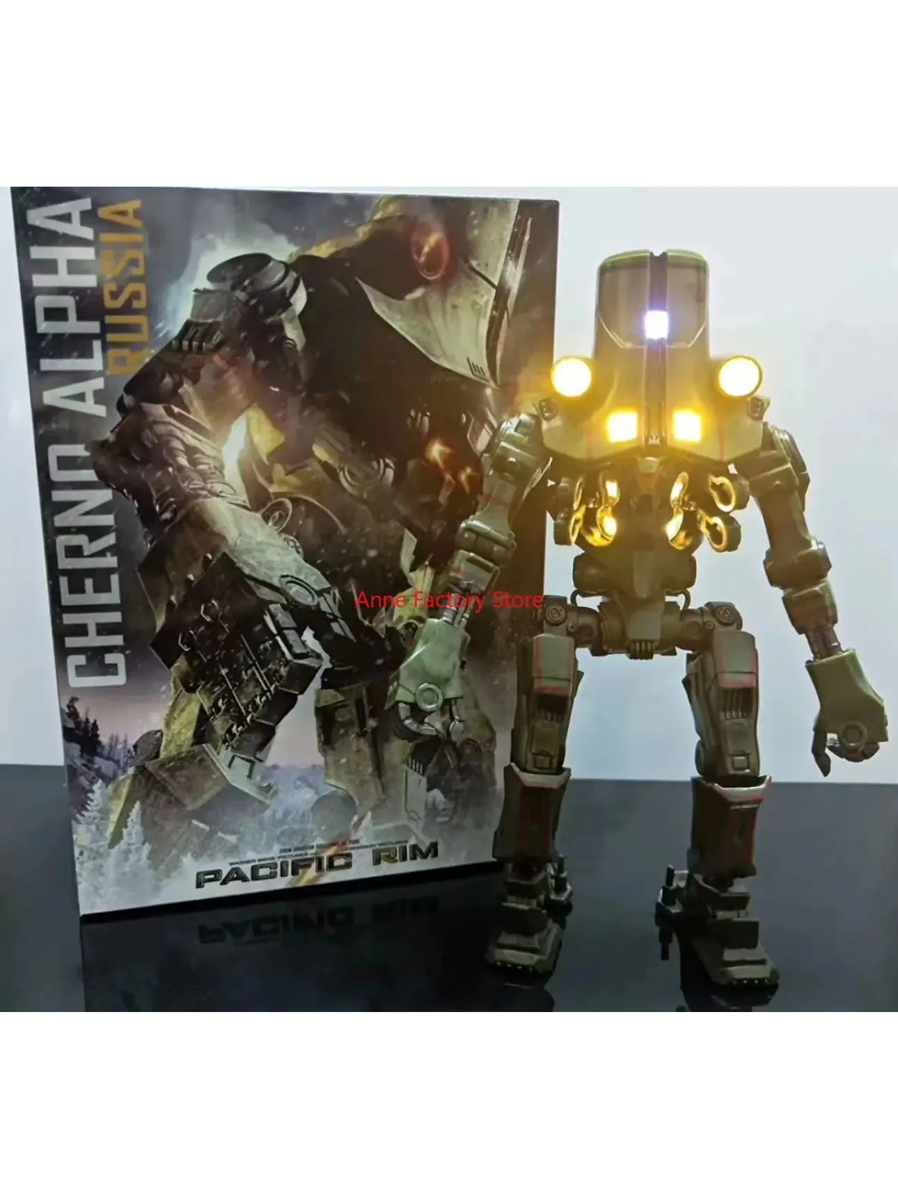 DOSTĘPNY OD RĘKI Lekki 20CM Emit NECA Figurka Pacific Crimson Typhoon Gipsy Danger Cherno Alpha Model Zabawki Kolekcja Rim Lalka Prezent — 2