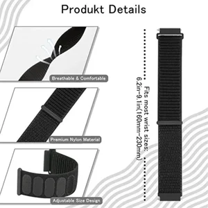 Tali Jam Tangan Pintar 20mm 22mm untuk Amazfit Balance GT4/3 / 2 Gelang Lingkaran Nilon 46mm Jam Tangan Samsung Galaxy 7 4/6 Klasik 5 Pro 45mm 10 penjualan terbaik beelink t4 pro - №