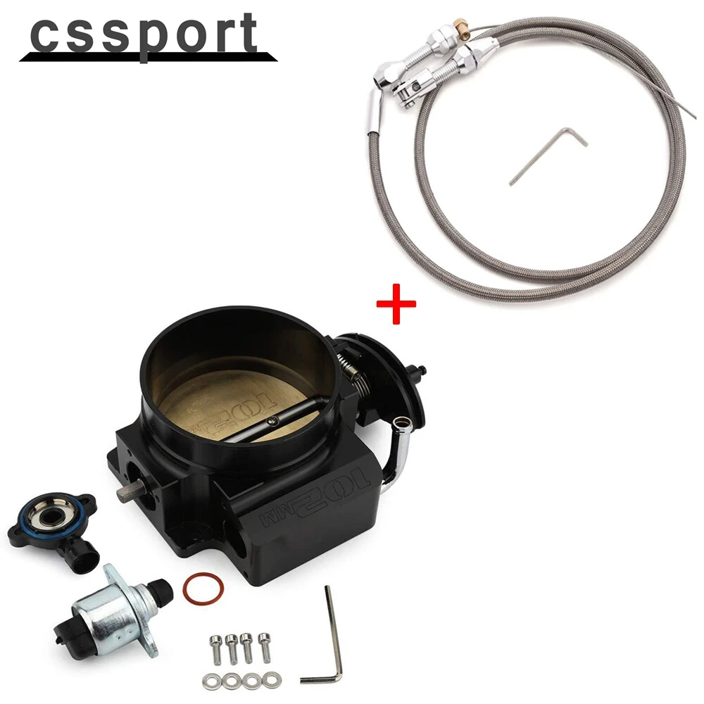 Corpo farfallato LS da 102 mm con sensori di posizione TPS IAC e kit cavi gas acceleratore