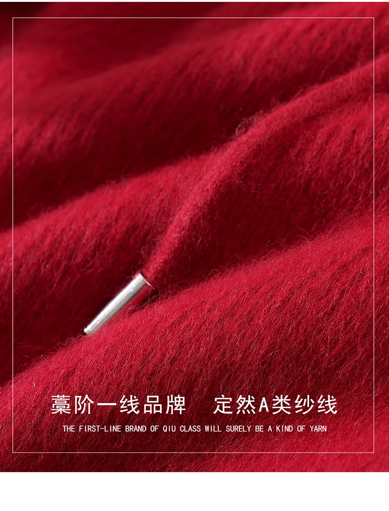 TLOML Maglione da donna in cashmere visone 100% pullover con cappuccio autunno inverno morbido caldo sciolto visone cashmere maglieria stile casual top