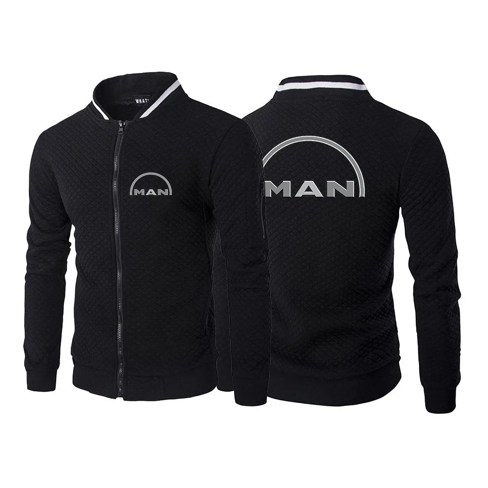 

2024 Truck Man Car Logo New Men High Quality Spring and Autumn Printed Casual Fashion Hoodie Zipper Round Neck Good Quality Coat