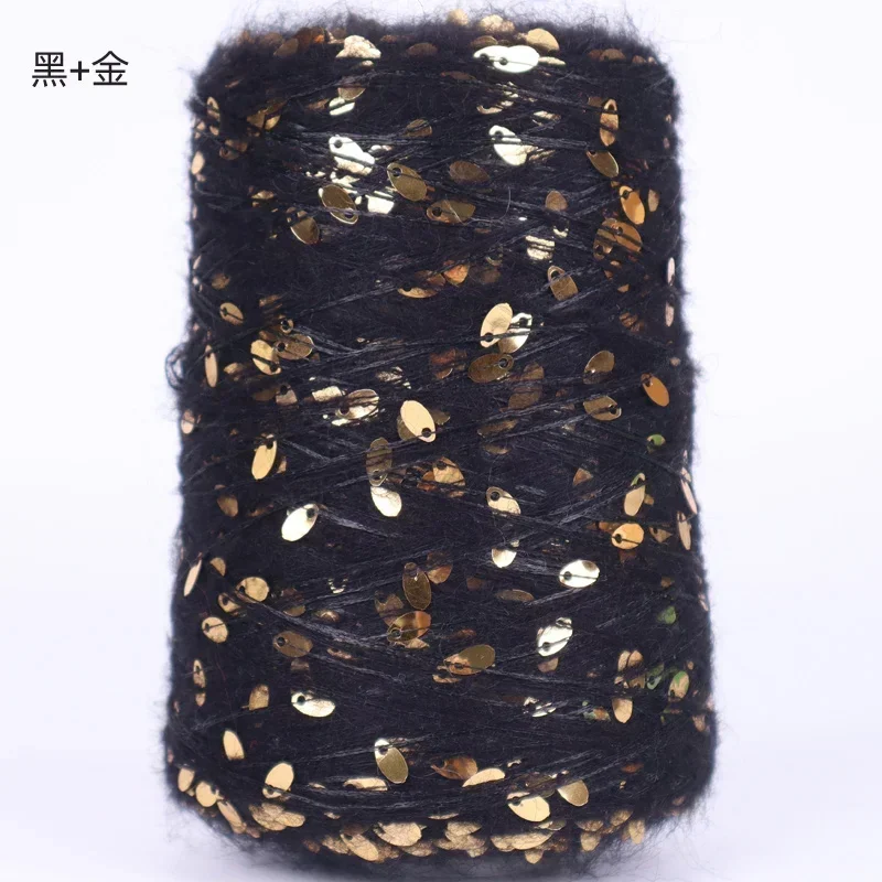 Waterdrop sequin mohair fashion new product handmade woven yarn mohair