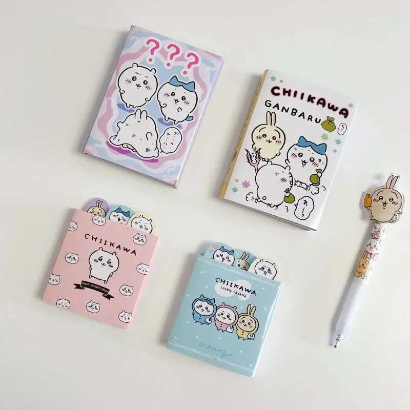 New Chiikawa Cartoon Cute Note Pad Anime Kawaii Hachiware Usagi Student Portable Tearable Note Learning Vocabulary Book Gift