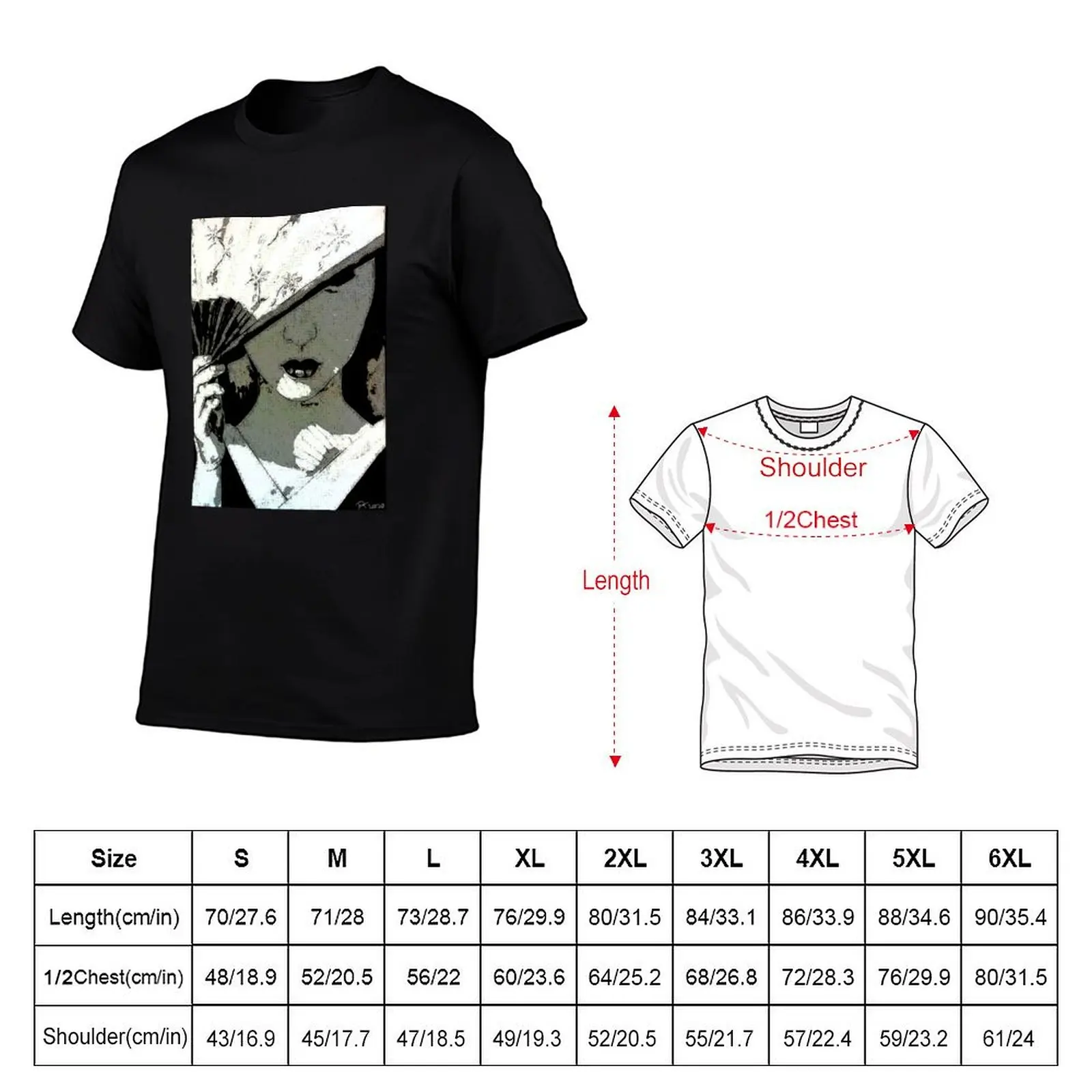 Shy Geisha T-Shirt customizeds anime tshirt shirts men graphic