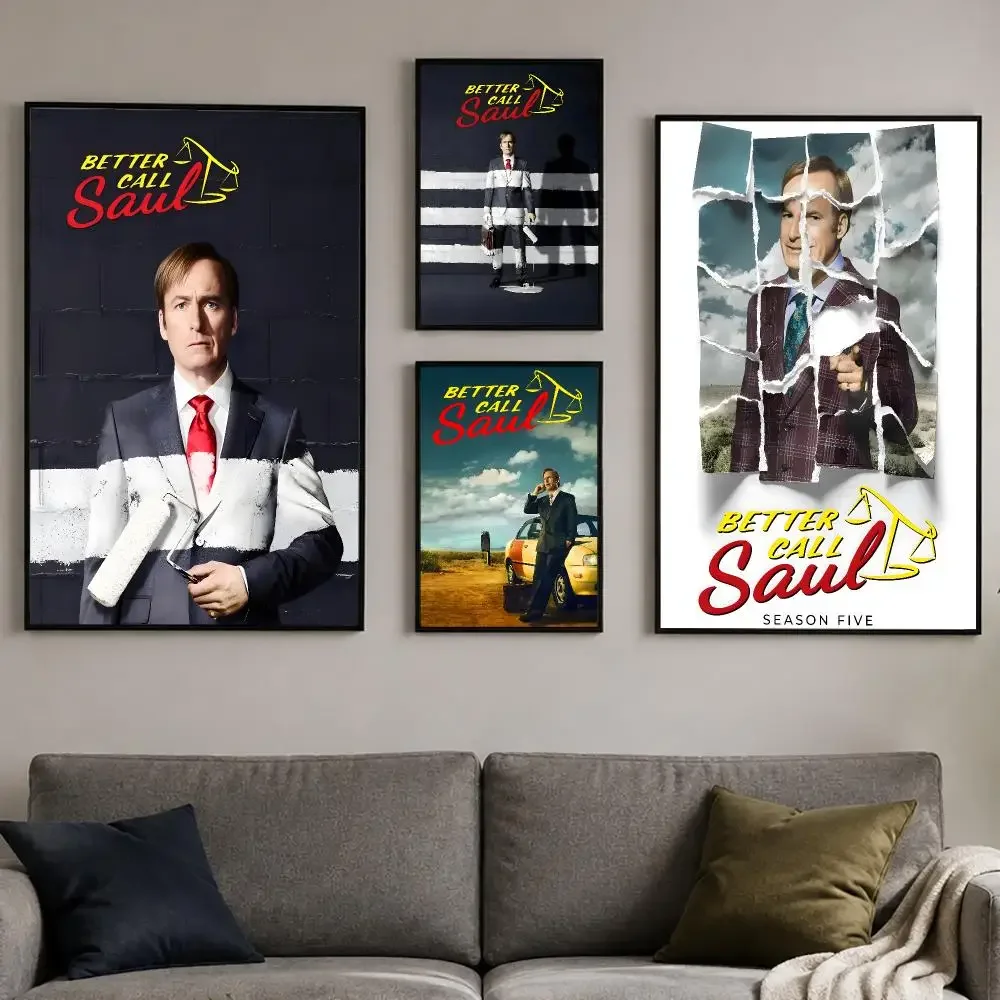 Show B-Better Call Saul Poster PP Self-Adhesive Bedroom Gaming Cafe/Bar Vintage Aesthetic Decor Ideal Gift