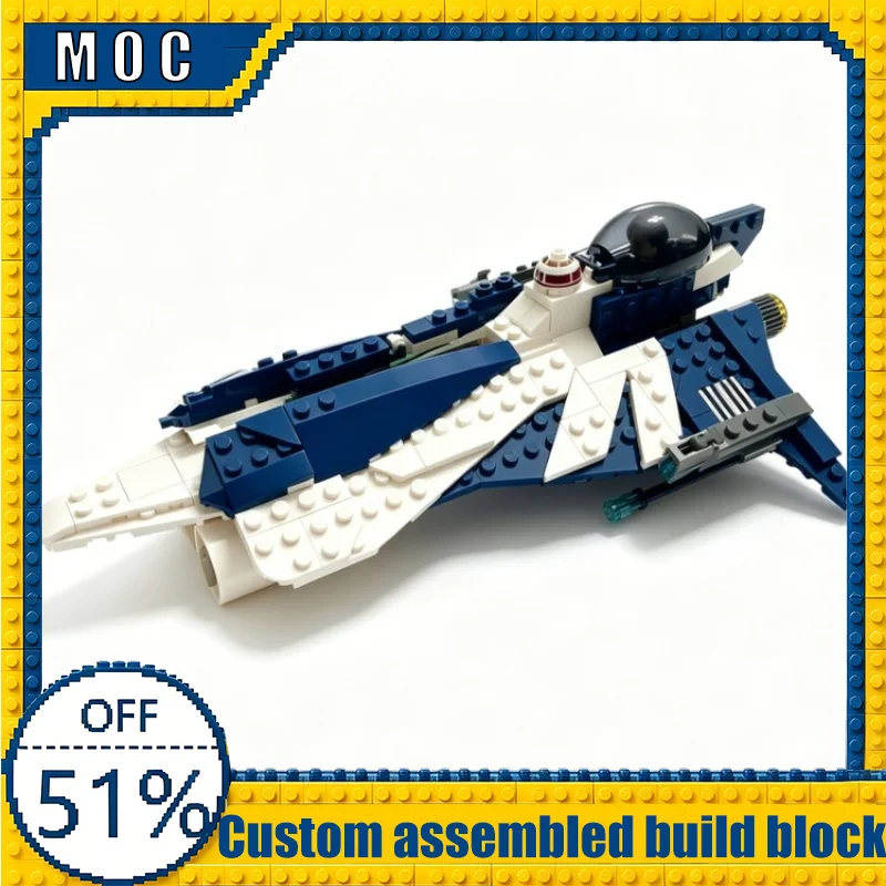 

268PCS Custom Starfighter Angel War Series MOC Model Building Blocks Assembly Toy Educational Learning Birthday Gift For Adults