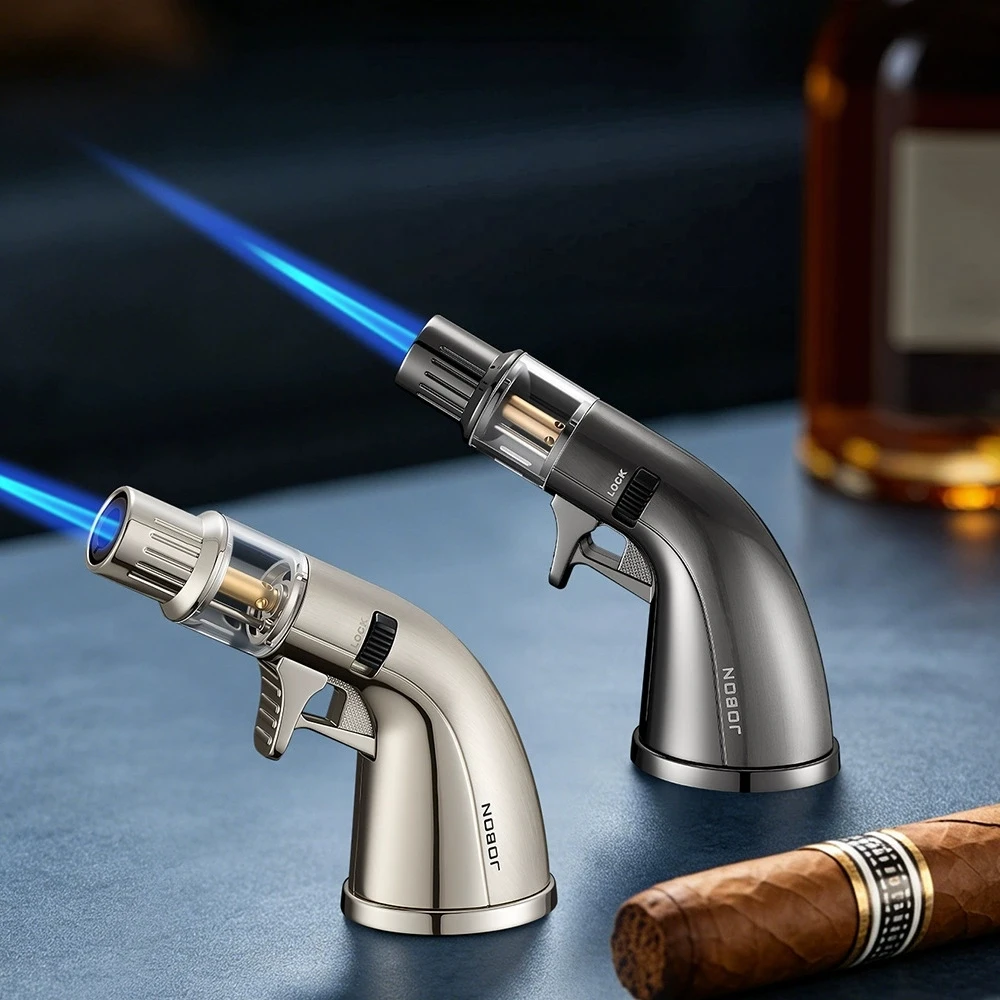 Metal welding gun spray gun lighter desktop high-temperature handheld windproof direct impact blue flame high firepower lighter