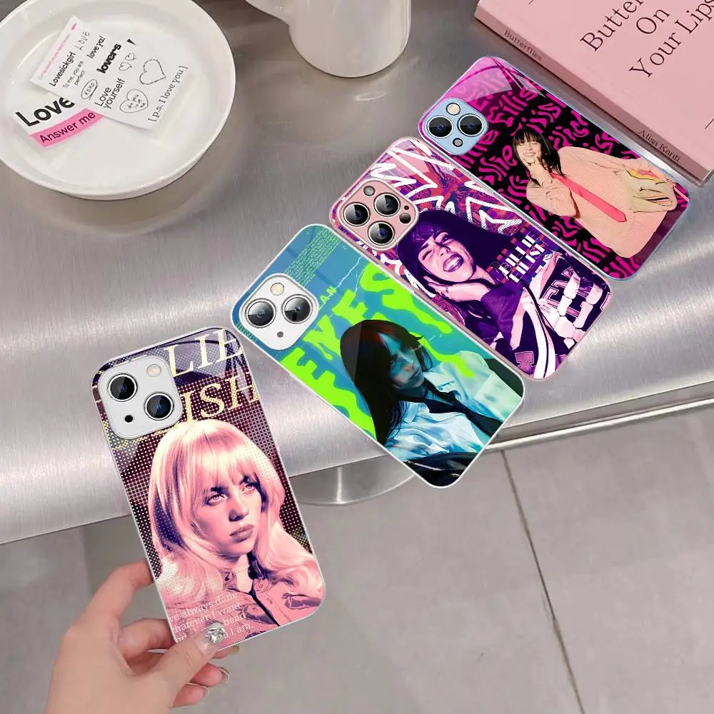Pop Singer B-Billie Tempered Glass For Iphone 14 13 12 11 Pro Mini XS MAX 14Plus X XS XR Cover