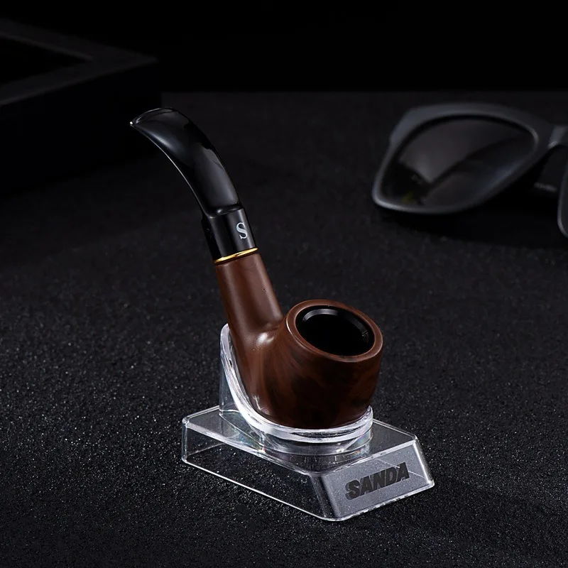 

SD106 Classic retro Pipe Tobacco scoop Bent Cyclic Filtering Smoke Pipe Premium Gift Box Business Men Smoking Gadgets Tool
