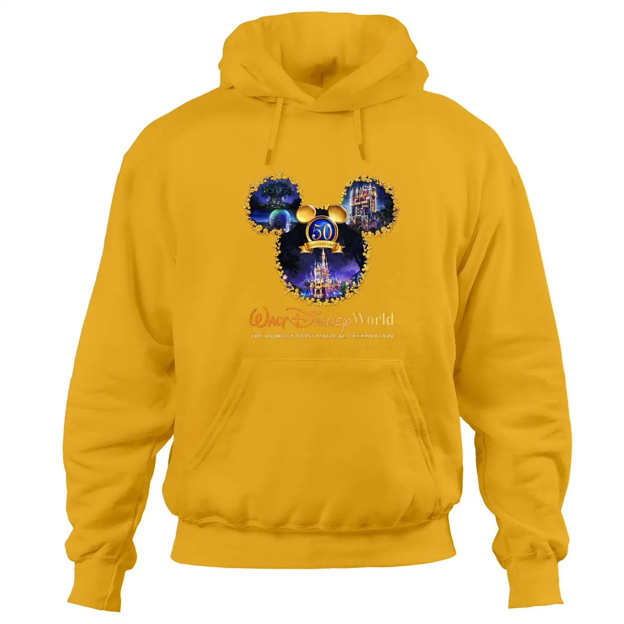 Disney Walt Magic World 50th Anniversary Hoodies, Disneyworld Matching Family Hoodies