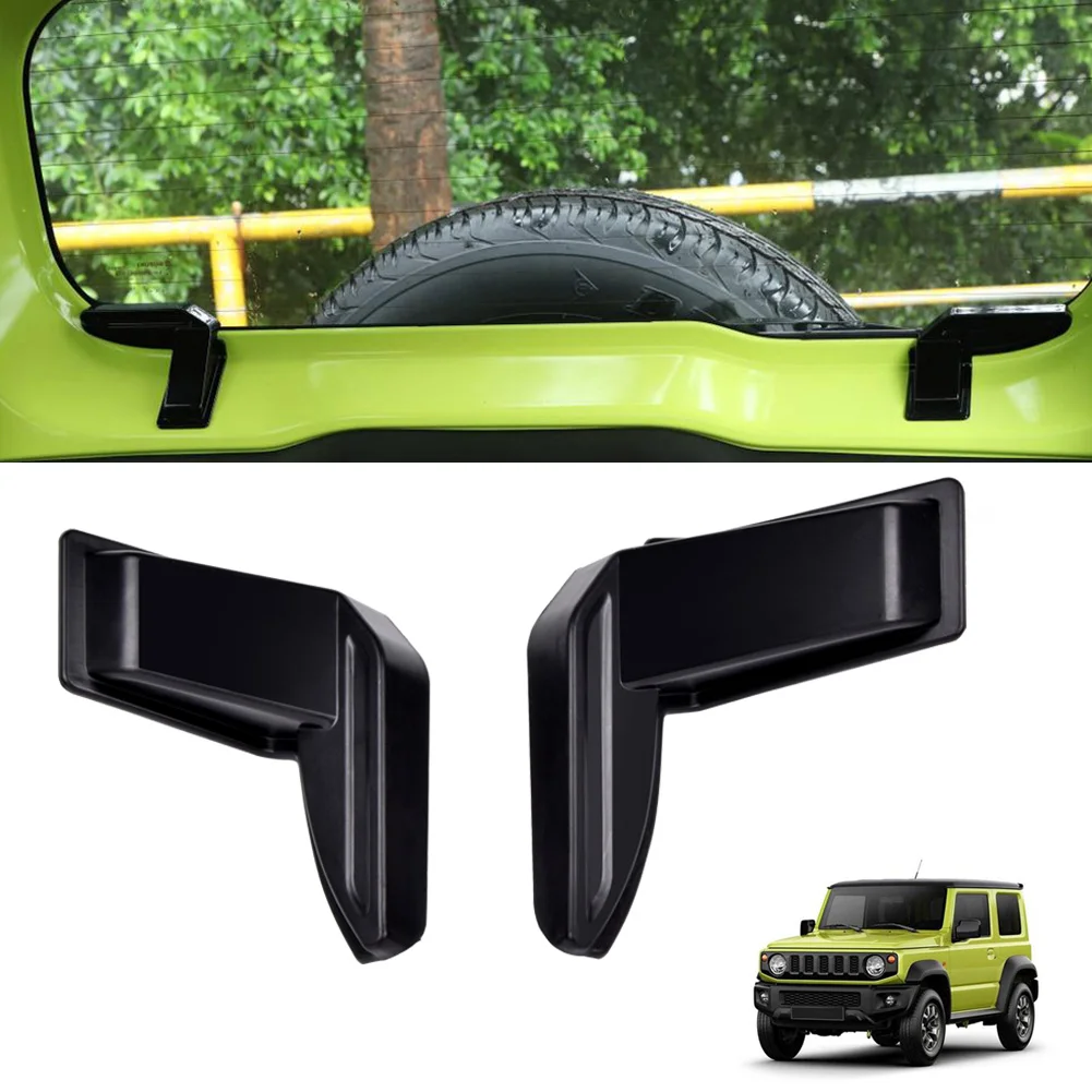 2PCS Black ABS Rear Windshield Heating Wire Protection Cover For Suzuki Jimny Sierra JB64 JB74 2019 2020 Demister Cover