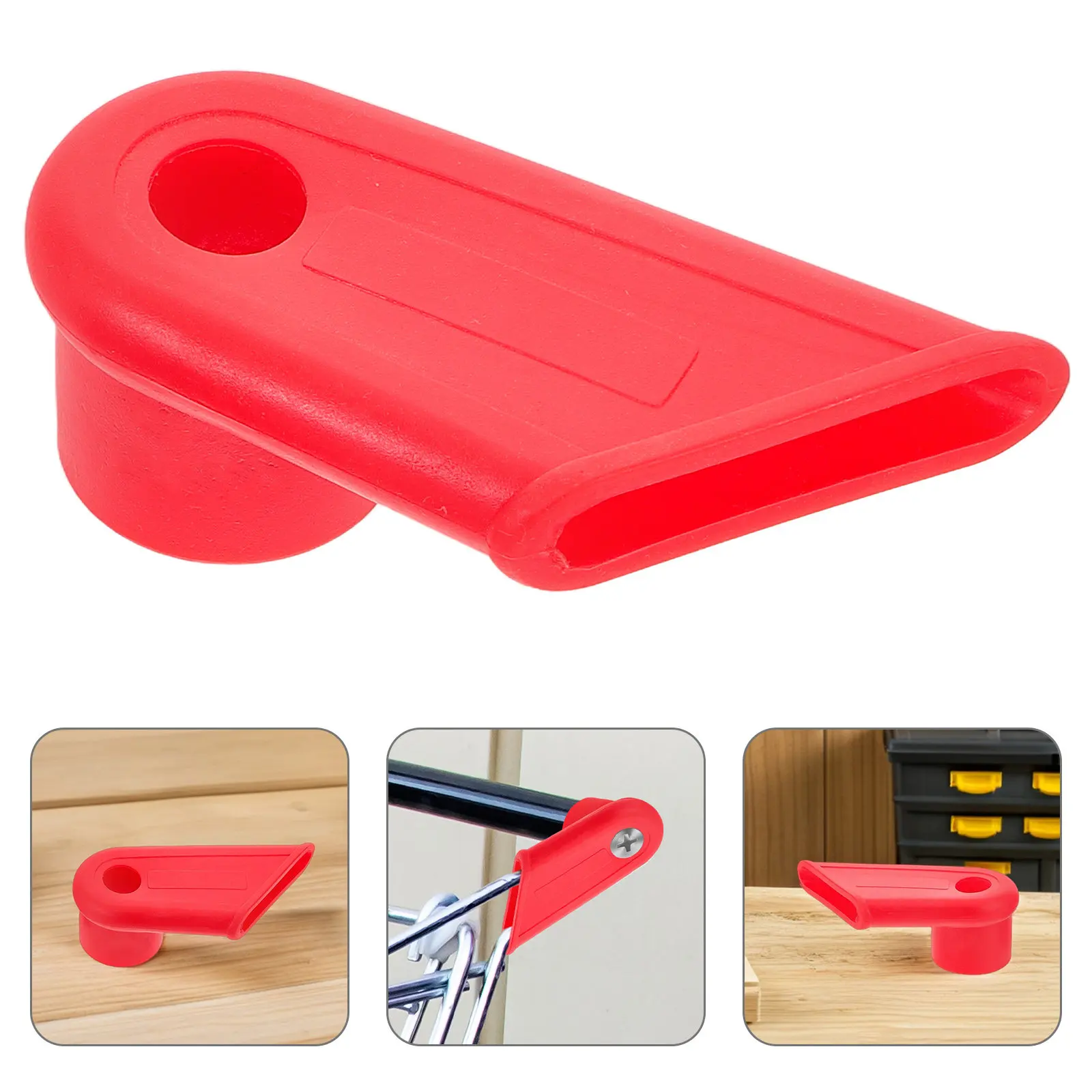 

1Pair Heavy Duty Plastic Supermarket Cart Handle Parts Replacement Grocery Cart Grip Attachments Easy Install Thick Material