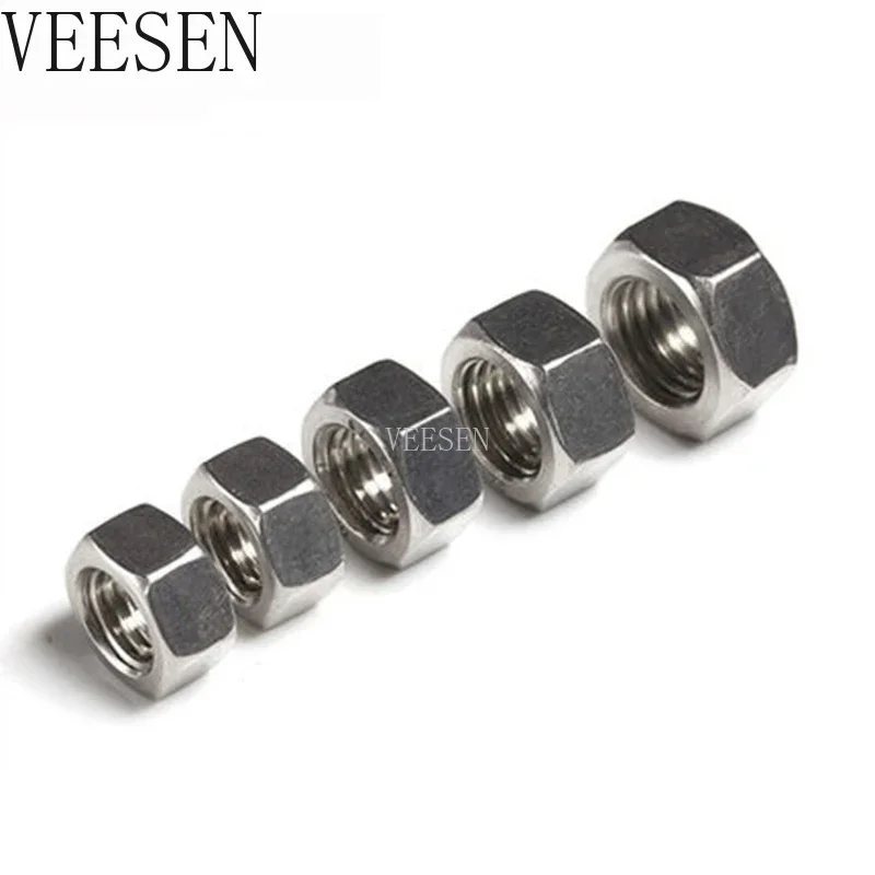350pcs Stainless Steel Hex Nut M1.6 M2 M2.5 M3 M4 M5 M6 S agon Nuts Kit