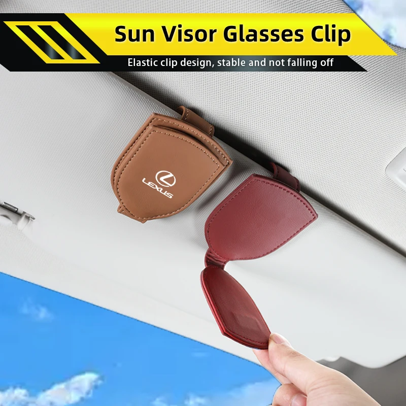 Car Visor Glasses Clip Sunglasses Box Card Holder Interior For Lexus CT200h ES250 ES300h IS250 IS200 GS300 GS460 GX470 LS400