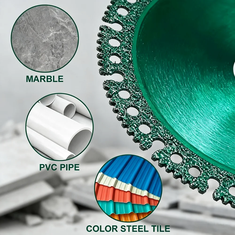 8Pcs 100/115/125MM Multifunctional Angle Grinder Cutting Saw Blades, Multipurpose Disc for Marble Stone Iron Steel Metal Cutting view 6