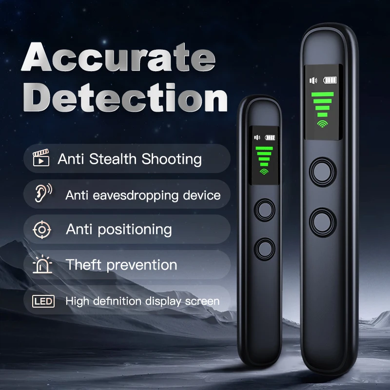 Mini Hidden Camera Detector Anti Bug Devices Anti SPY RF Listen Device Wireless Gsm Signal Wiretapping GPS Tracker Cam Detect