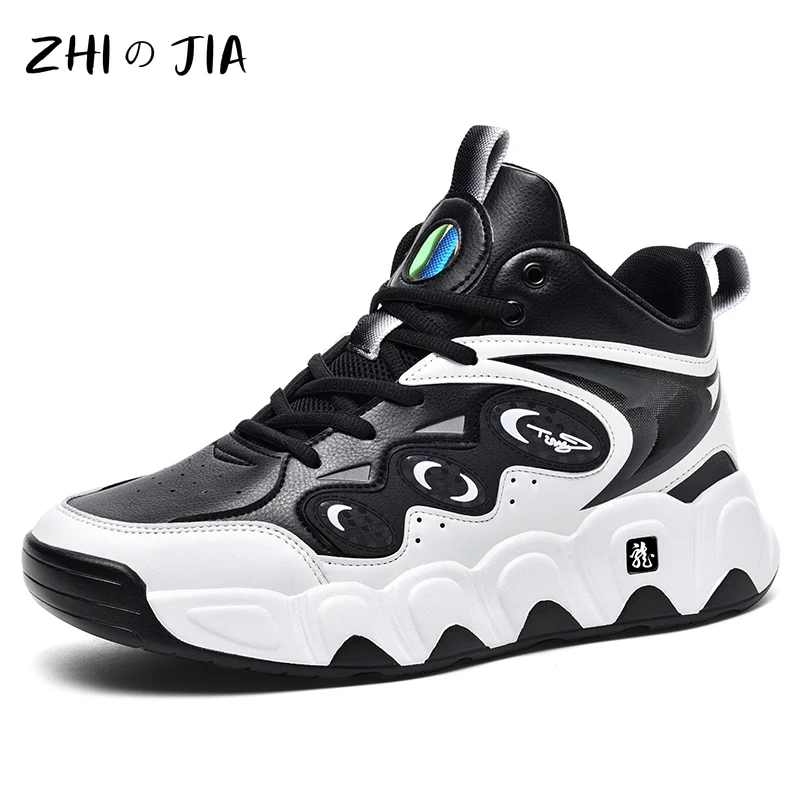 Super Fiber Leather Extra Large Trendy Men's Shoes Wear Resistant Anti slip Warm Casual Running Shoes Boys Outdoor Sneaker